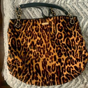Kate Spade calf hair leopard handbag. Like new.